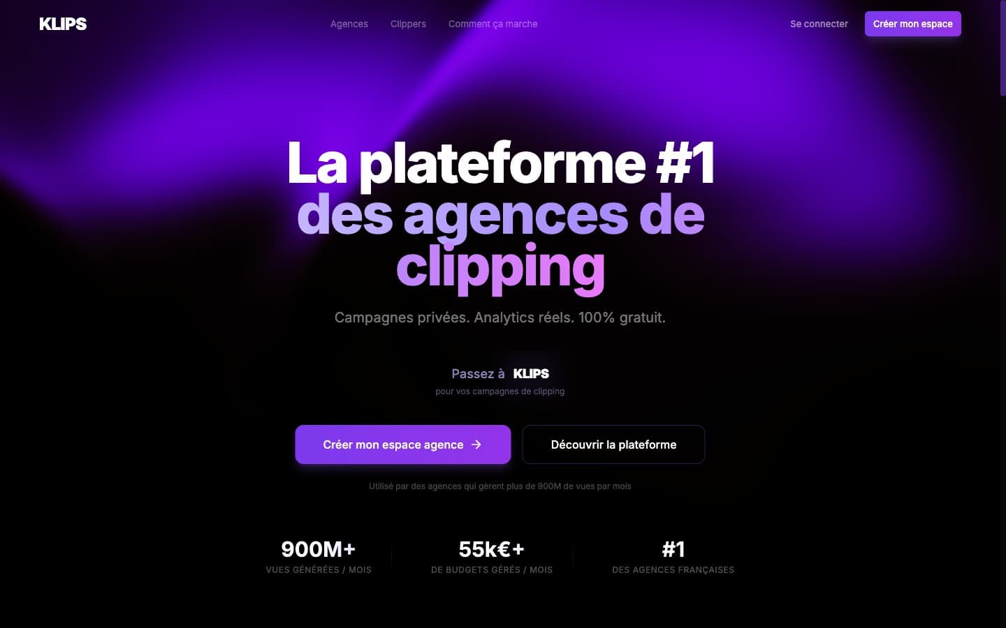 Klips, plateforme clipping & campagnes sociales
