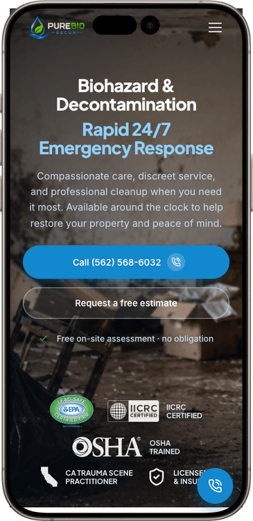 PureBio Decon, site de décontamination biologique (mobile)